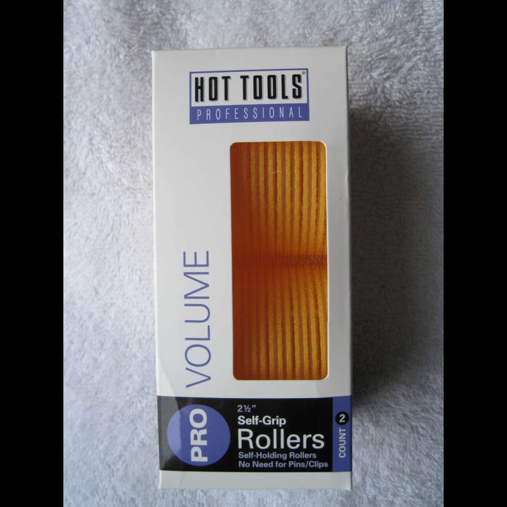 2 Hot Tools 2 1/2" Anti Static Self Adhering Thermal Rollers Hair Curlers Jumbo